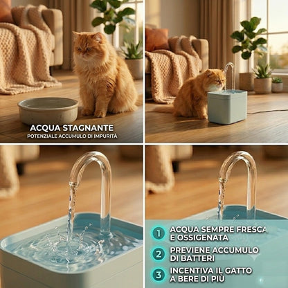FonteViva™ - Il modo naturale per far bere di più il tuo gatto.🐾